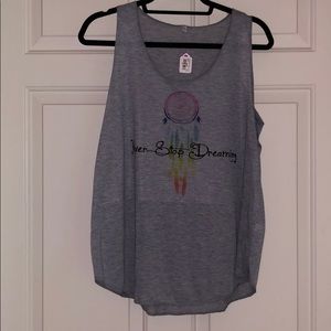 Never stop dreaming tank top
